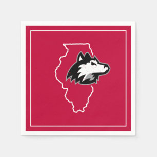NIU Huskies State Kärlek Pappersservett
