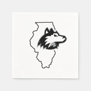 NIU Huskies State Kärlek Pappersservett