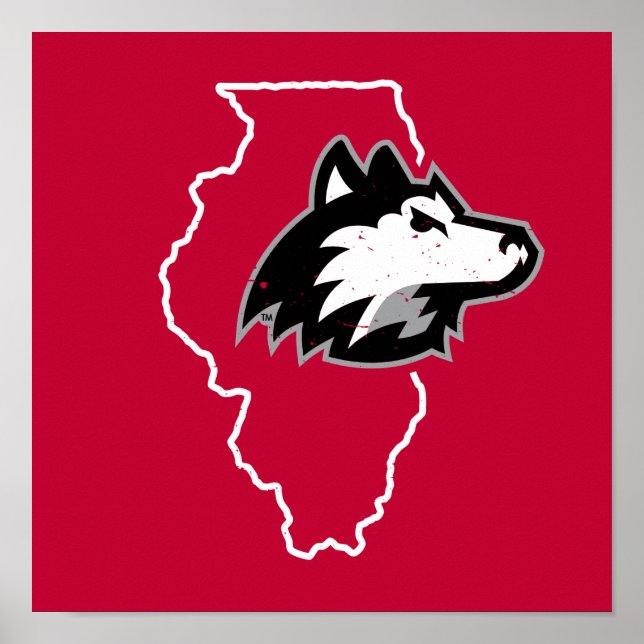 NIU Huskies State Kärlek Poster (Framsidan)