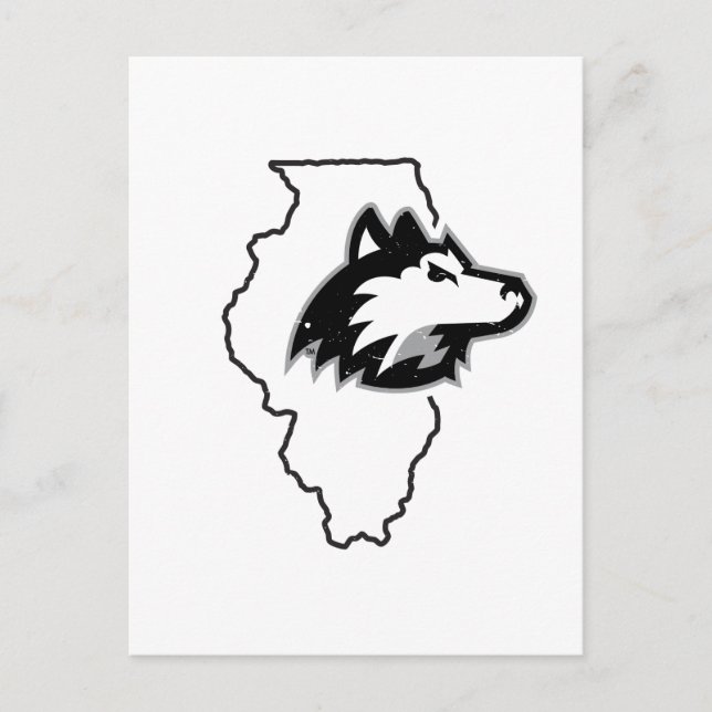 NIU Huskies State Kärlek Vykort (Framsida)