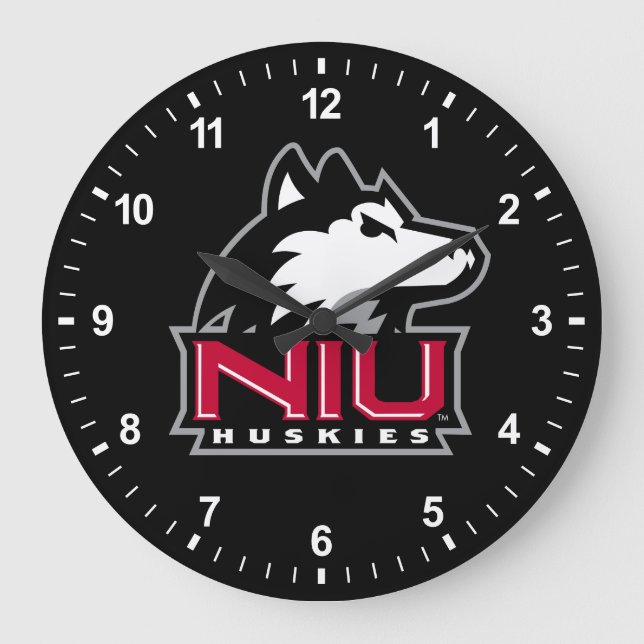 NIU Huskies Stor Klocka (Framsida)