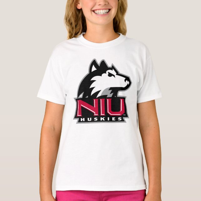 NIU Huskies Wordmark T Shirt (Framsida)