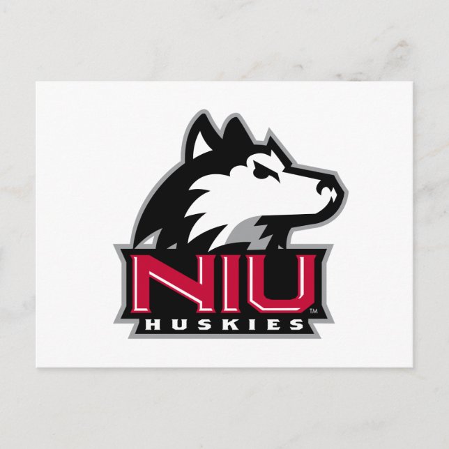 NIU Huskies Wordmark Vykort (Framsida)