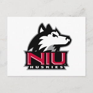 NIU Huskies Wordmark Vykort