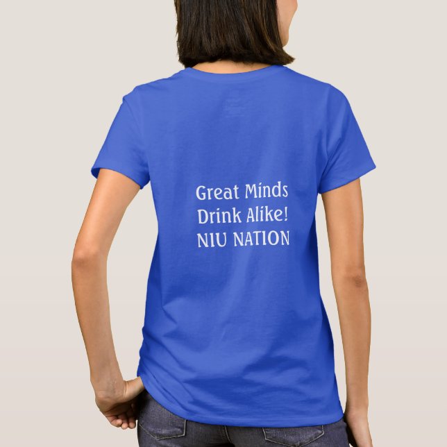 NIU Logotyp Hoodie (V) T Shirt (Baksida)