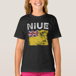 Niue Flagga Distress - Niuean Flagga T Shirt