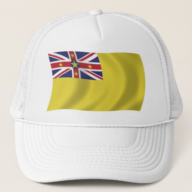 Niue Flagga Hatt Keps (Framsida)