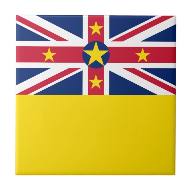 Niue Flagga Kakelplatta (Framsidan)