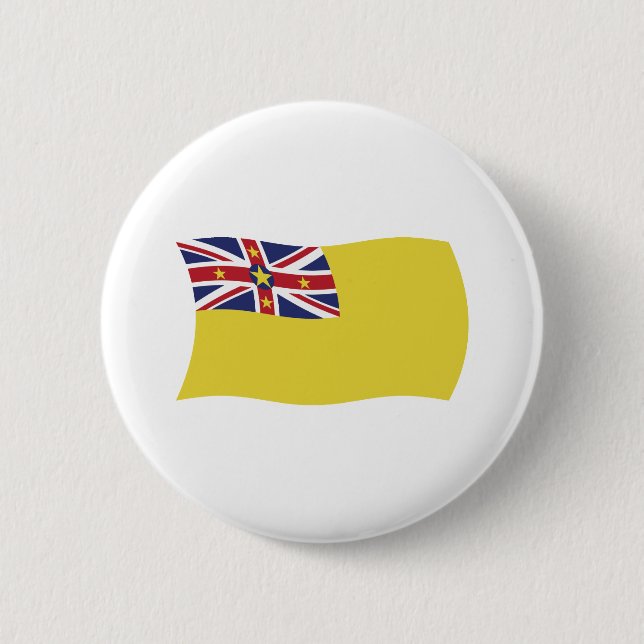 Niue Flagga Knapp (Framsida)