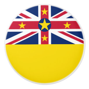 Niue Flagga Knopp