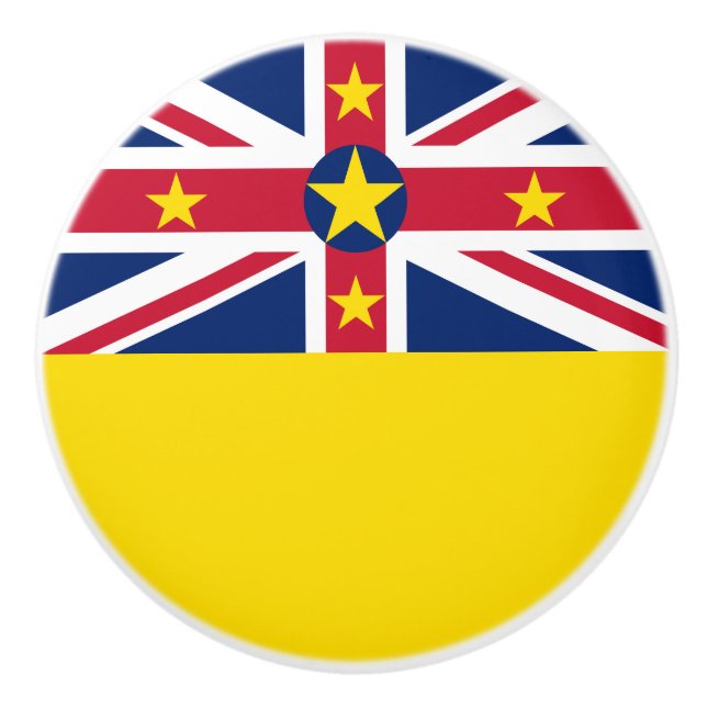 Niue Flagga Knopp (Framsidan)