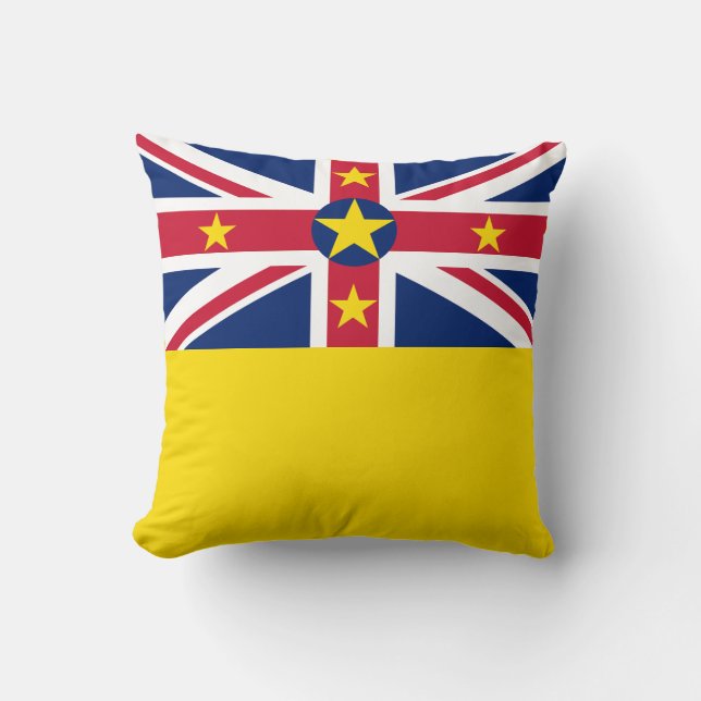 Niue Flagga Kudde (Framsida)