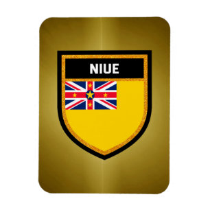 Niue Flagga Magnet