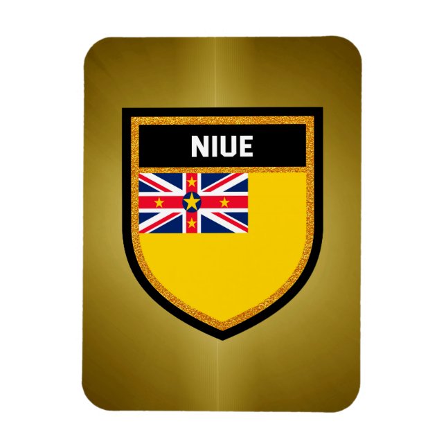 Niue Flagga Magnet (Vertikal)
