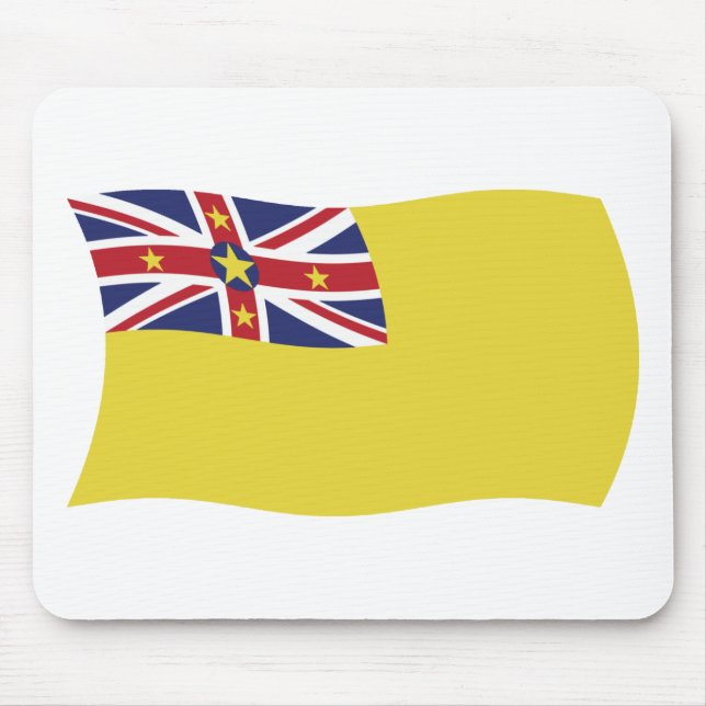 Niue Flagga Mousepad Musmatta (Framsidan)