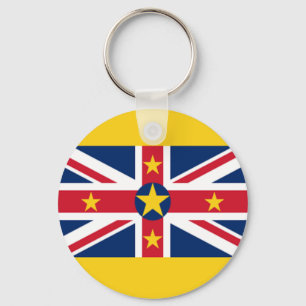 Niue Flagga Nyckelring
