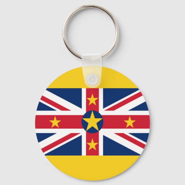 Niue Flagga Nyckelring (Framsida)