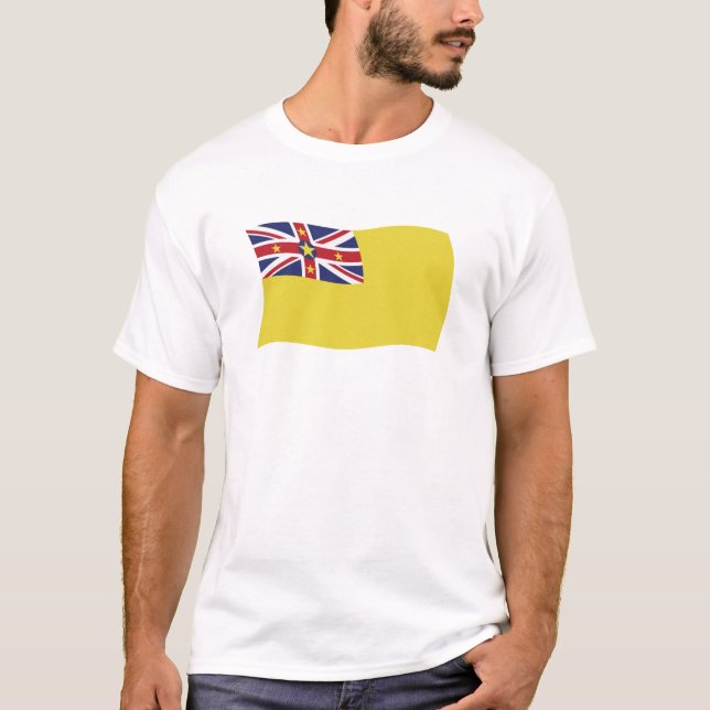 Niue Flagga Shirt T-shirt (Framsida)