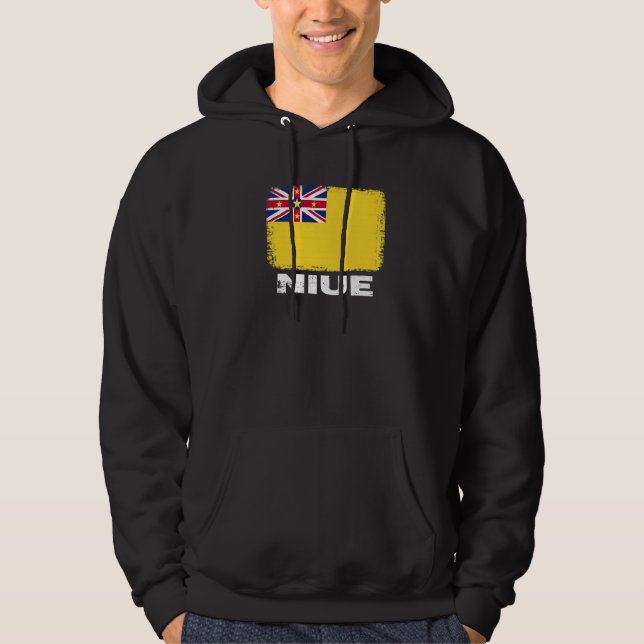 Niue Flagga Support Niuean People Women Manar Hoodie (Framsida)