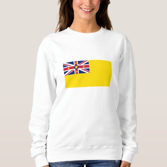 Niue Flagga T Shirt (Framsida)