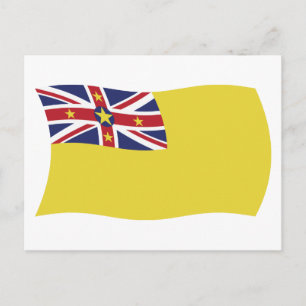 Niue Flagga vykort