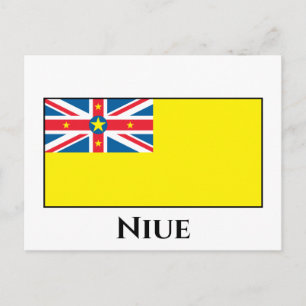 Niue Flagga Vykort