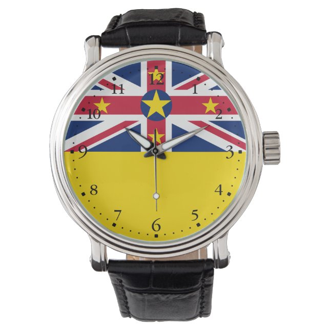 Niues flagga armbandsur (Framsida)