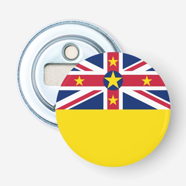 Niues flagga flasköppnare (Framsidan)