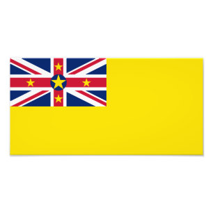 Niues flagga fototryck