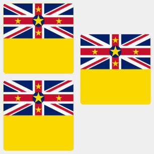 Niues flagga klistermärke