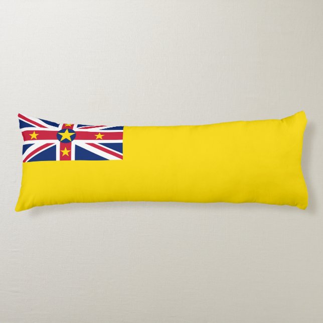 Niues flagga kroppskudde (Framsidan)