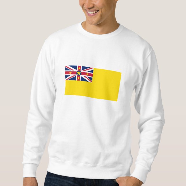 Niues flagga lång ärmad tröja (Framsida)
