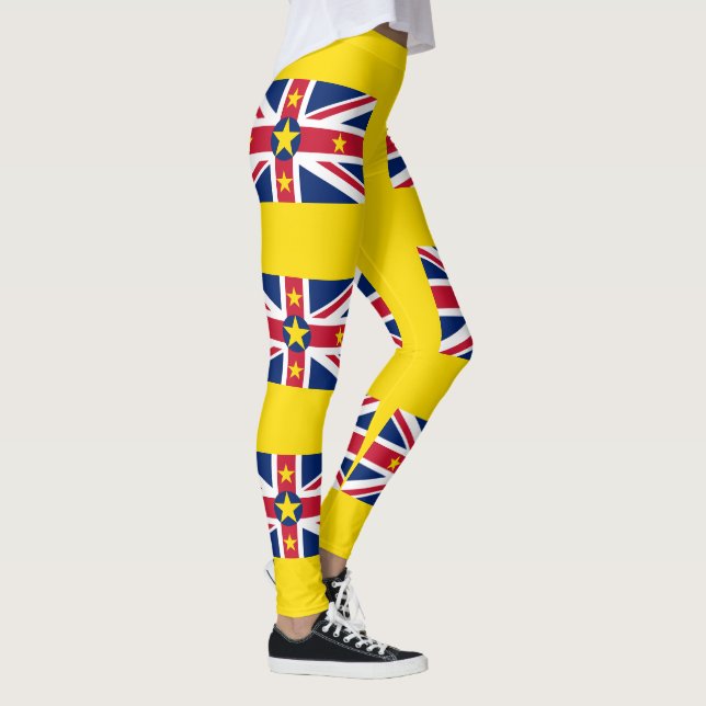Niues flagga leggings (Höger)