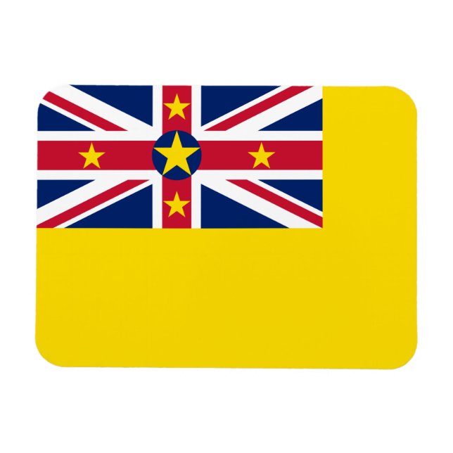 Niues flagga magnet (Horisontell)
