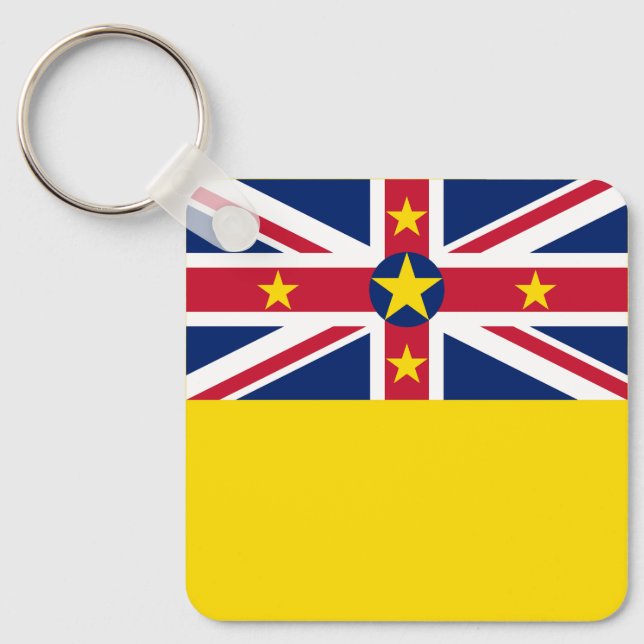 Niues flagga nyckelring (Framsida)
