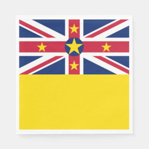 Niues flagga pappersservett