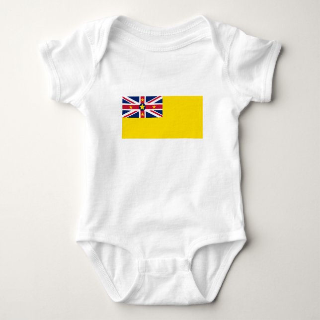 Niues flagga t shirt (Framsida)