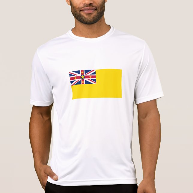 Niues flagga t shirt (Framsida)