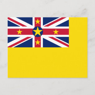 Niues flagga vykort