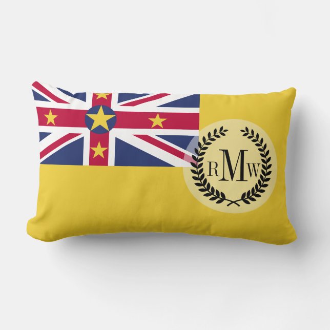 Niuisk flagga lumbarkudde (Framsida)