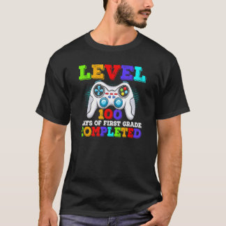 Nivå 100 dagar av första klass lärare pojkar barn t shirt