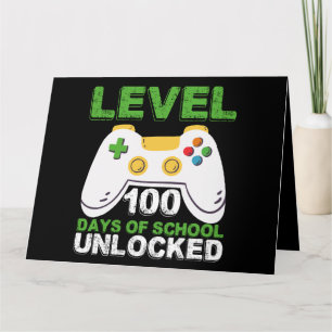 Nivå 100 dagar av skola upplåst spelare tv-spel kort