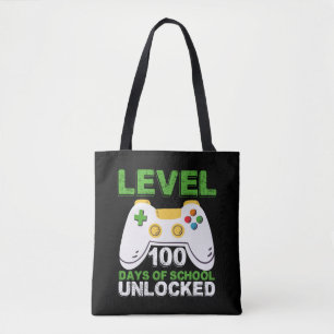 Nivå 100 dagar av skola upplåst spelare tv-spel tygkasse