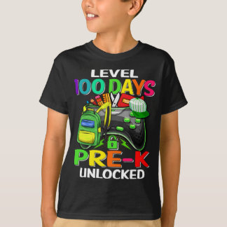 Nivå 100 dagar för upplåst förK 100-dagars Scho T Shirt