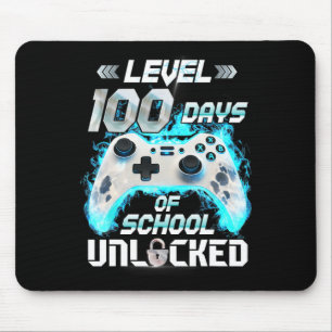 Nivå 100 Dagars Skola Upplåst Videospelare Musmatta