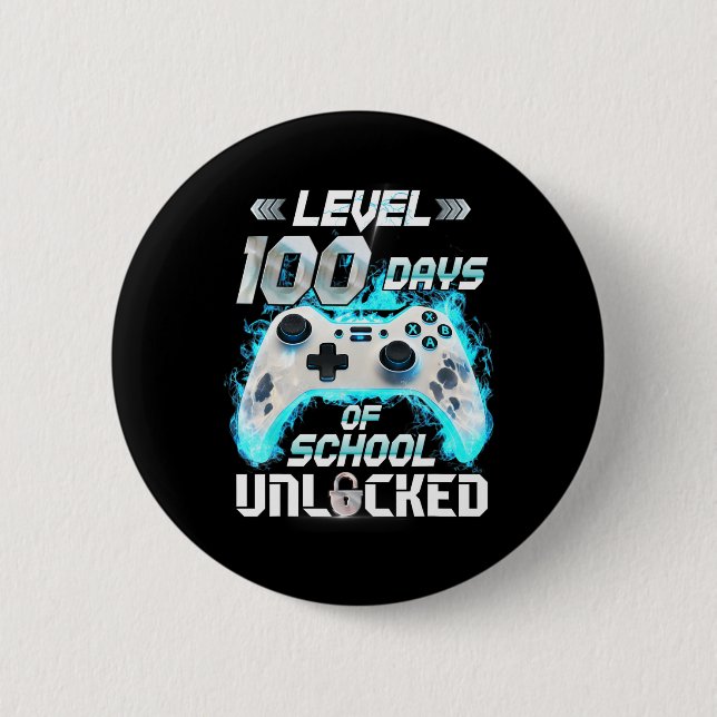 Nivå 100 Days Of School Upplåst Video Spelare  Knapp (Framsida)