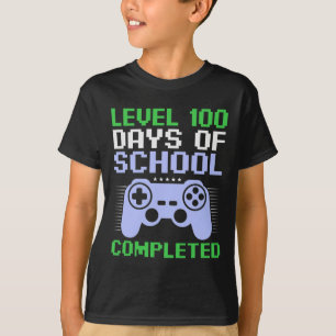 Nivå 100:e skoldagen slutförd för barn t shirt
