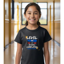 Nivå 100 olåst: 100 dagar för skolbarn" t shirt