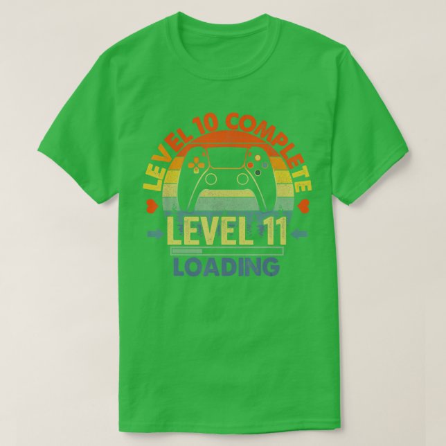 Nivå 10 Fullständig årsdag - gåva 10:e Bröllop och T Shirt (Design framsida)