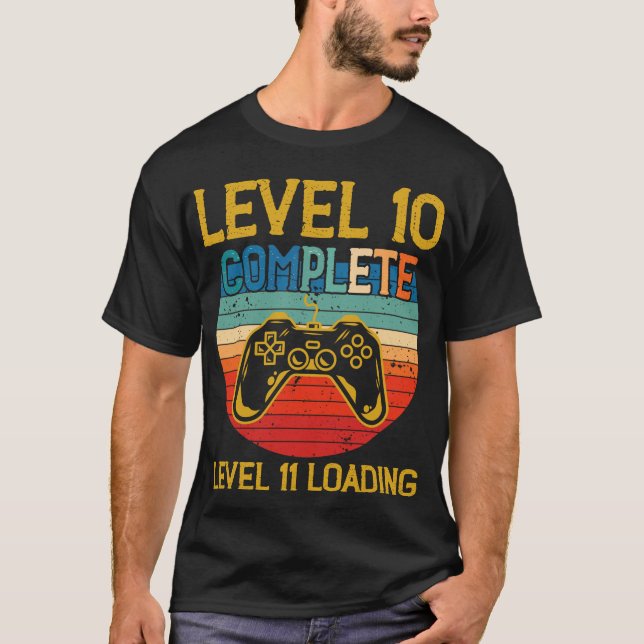 Nivå 10 Fullständig spelårsdag 11 år T Shirt (Framsida)